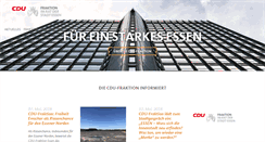 Desktop Screenshot of cdu-fraktion-essen.de