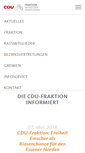 Mobile Screenshot of cdu-fraktion-essen.de